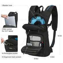 BRIGHTIFY 3L Hydration Backpack, Water Backpack With TPU Water Bladder, Hydration Pack For Men Women, Perfect Water Backpack For Hiking, Biking, And Hunting