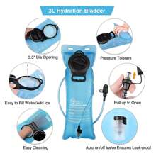 BRIGHTIFY 3L Hydration Backpack, Water Backpack With TPU Water Bladder, Hydration Pack For Men Women, Perfect Water Backpack For Hiking, Biking, And Hunting