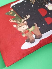 聖誕字母圖案化妝包,拉鍊便攜包,旅行和家庭收納袋,合適的作為A禮品適用於家庭和朋友們聖誕節禮物聖誕禮品聖誕節快樂聖誕包聖誕禮品袋聖誕配件聖誕節