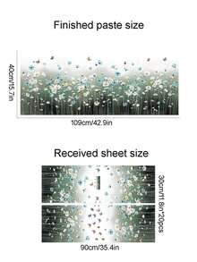 Flowers And Butterflies Corner Line Waist Line Wall Stickers Living Room Bedroom Decoration Self-adhesive Stickers - Multicolor - View 3