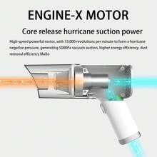 1pc Wireless Portable Car Vacuum Cleaner, Dual-Use For Home And Car With Wired Option - White - View 7