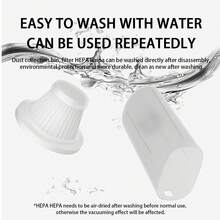 1pc Wireless Portable Car Vacuum Cleaner, Dual-Use For Home And Car With Wired Option - White - View 5