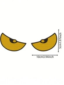 2入組反光汽車貼紙 - 使用魔鬼眼貼紙改善您的車輛可見性和安全性! - 白色 - 查看 6