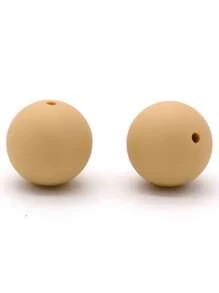 20入組15mm矽膠珠子,適用於嬰兒咬咬和diy珠寶製作,糖果色圓形散珠 - 彩色 - 查看 21