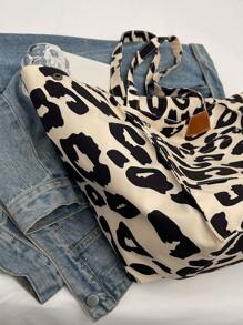 Fashionable Large Capacity Tote Bag For Women,Versatile,Cow Pattern Pattern Random Print Shoulder Bag,High-End Casual Canvas Hobo Bag,Fashionable Leopard Print Tote Bag,Women's Casual Handbag & Shopping Bookbag,School Bag,Portable,Large Capacity,For Teen Girls Women College Students,Perfect For Office,College,Middle School,High School,Work,Business,Commute,Office,Beach, Casual Cow Print Pattern Purse For Women, Animal Print Women Bag, School Supplies, School Handbag, School Tote Bag, School Bookbag, Back To School Bags, Lightweight, Foldable, Classic Casual, Cute, Suitable For Teen Girls Women College Students, Perfect For Back To School, First Day Of School, Holiday, Vacation