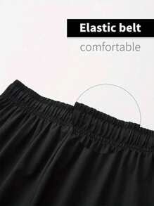 2入組男士快干壓縮t恤和運動短褲健身衣,運動套裝,男式運動短褲套裝 - 黑色 - 查看 10