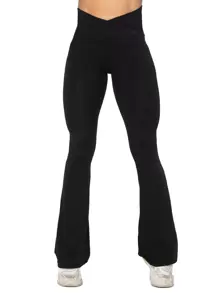 30英寸裸感高腰喇叭形瑜伽褲女夏季提臀裹身瑜伽褲