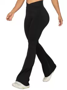 30英寸裸感高腰喇叭形瑜伽褲女夏季提臀裹身瑜伽褲