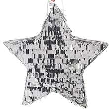 1 件迷你尺寸圣诞箔纸装饰，金色/银色/玫瑰红（亮红色）星星图案，可用于性别揭晓派对、圣诞礼物、圣诞餐桌装饰、节日、迎婴派对、婚礼等场合。