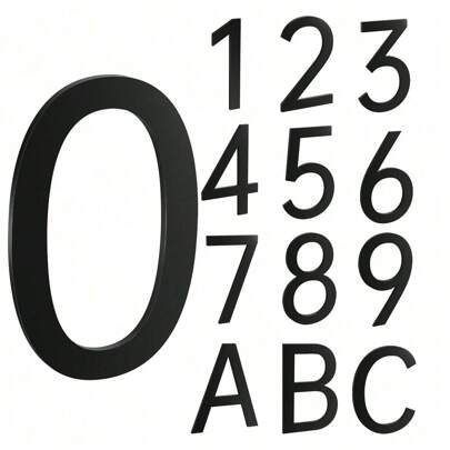 1 Pc House Address Self-Adhesive Number For Outside Or Inside, Decorative Mailbox Number For Outside, Maximum Rust Protection, Numbers Address Home Number For House Apartments Office Hotel Room