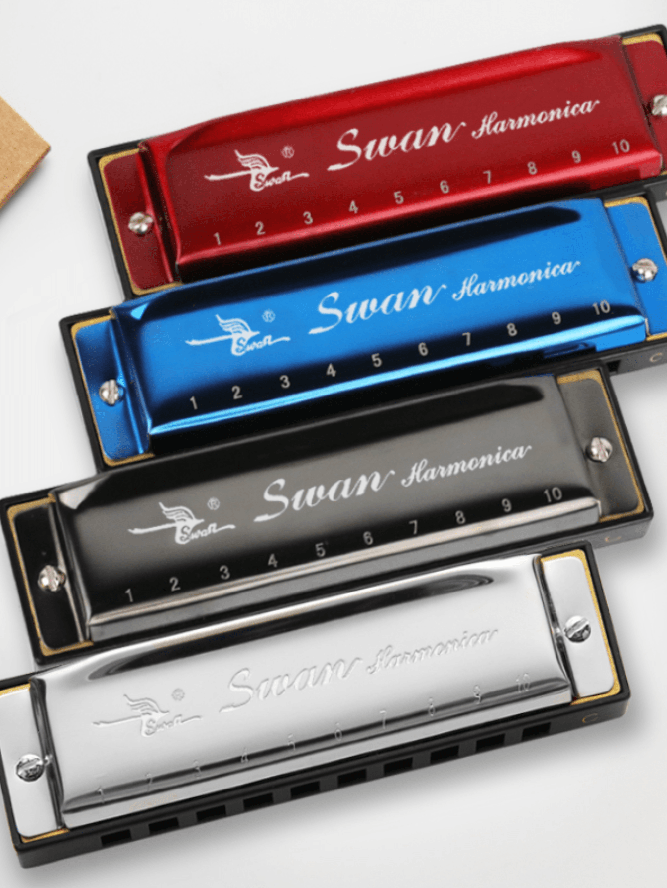 1pc 10 Holes 20 Tones C Major Diatonic Harmonica, Multiple Colors