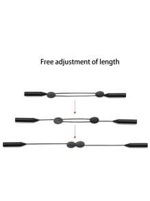 1 Miếng Có thể điều chỉnh Chống trượt Kính mắt Cord - màu đen - Xem 5