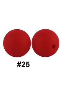 20入組15mm矽膠珠子,適用於嬰兒咬咬和diy珠寶製作,糖果色圓形散珠 - 彩色 - 查看 107