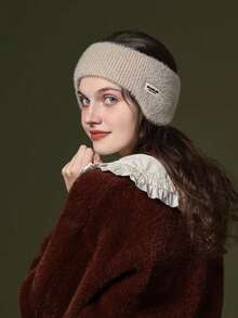 1pc Winter Women'S Ear Warmer For Motorcycling, Windproof & Keep Ears Warm - Khaki - View 1