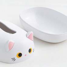 Scatola Multifunzione Per Fazzoletti, Scatola Di Stoccaggio Per Tovaglioli Da Cucina, Contenitore Per Carta Igienica Da Tavolo, Porta Rotolo Carta Igienica Per Desktop In Stile Gatto Carino