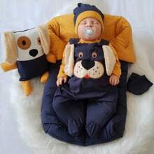 Baby Boys Jumpsuits - Màu xanh hải quân - Xem 2