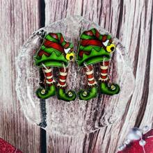 KAIDUODUO 6入組2023亞克力製聖誕系列三層薑餅人,鹿,餅乾,聖誕帽和聖誕襪diy髮飾,頭飾,耳環,配飾,個性化時尚,朋克風格,y2k製作裝飾用品,送禮之選 - 彩色 - 查看 4