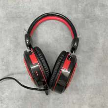 7.1聲道usb3.5毫米有線耳機,帶麥克風,適用於電腦遊戲,音樂,電話,網上學習,適用於桌面和筆記本電腦,男女適用,耳罩式,深低音 - 黑色 - 查看 6