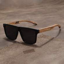 Retro Walnut Fashion Glasses Brand Ultra-Light Fashion Glasses For Men And Women Polarized Exquisite Fashion Stylish Festival Shades For Summer Beach Vacation,Outdoor,Travel