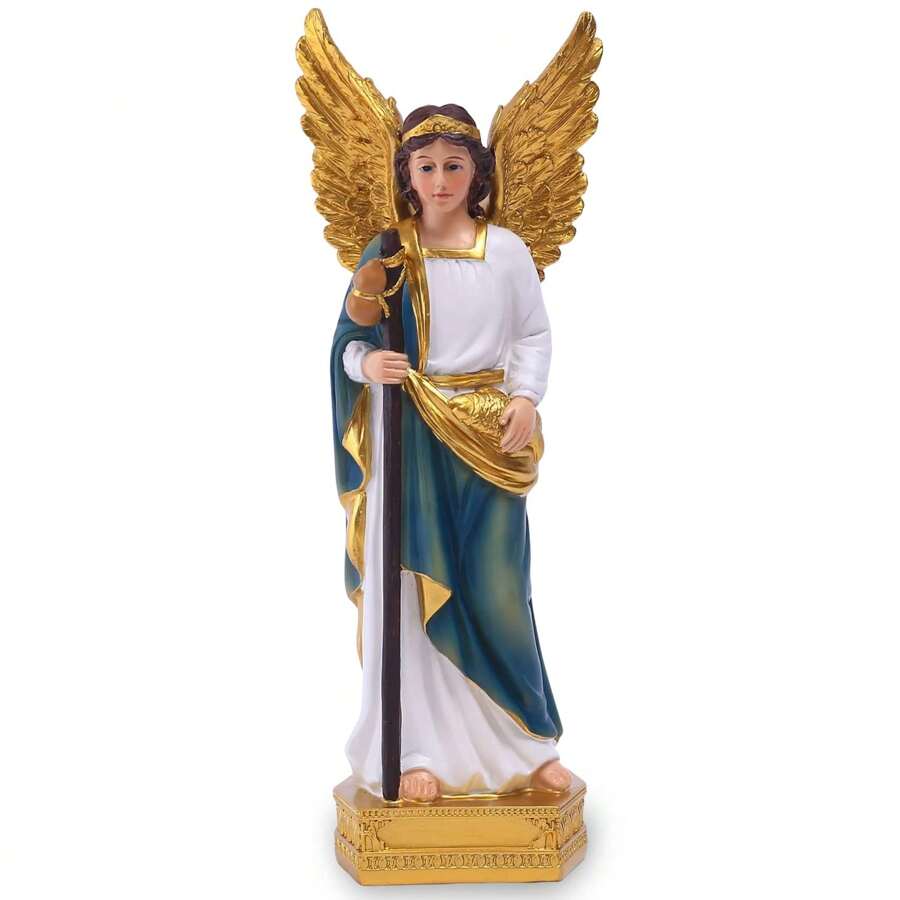 天使长拉斐尔雕像，天主教礼品，天使长拉斐尔摆件，治愈天使长拉斐尔雕像，适合家居装饰，点缀室内空间 - 抱魚 - 查看 1