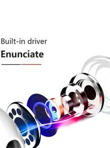 1pc Wired Earphones With Bass Boost, 3.5mm Inline Control Earbuds For Smartphones - White - View 9