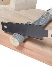 1把sk5鋼鋸木頭,雙面牙齒抽拉鋸,柔軟鋸片手鋸,適用於木工裁切,日本鋸