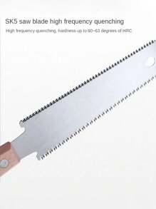 1把sk5鋼鋸木頭,雙面牙齒抽拉鋸,柔軟鋸片手鋸,適用於木工裁切,日本鋸