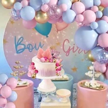 29入組波西米亞風格蛋糕裝飾套件,含球形、棕櫚葉、花朵等元素,適用於女士生日蛋糕、婚禮、性別揭曉派對