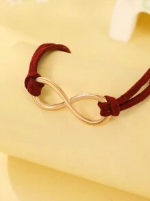 無限裝飾手環 - 酒紅色 - 查看 3