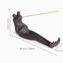 Creative Con ếch Giá đỡ hương - Rỉ Nâu - Xem 2