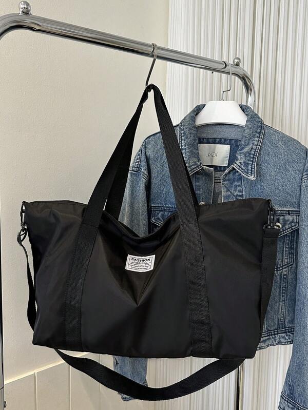 Oxford Cloth Casual Letter Large Capacity Waterproof Lightweight Foldable Travel Bag Handbag Gym Bag For Business For Travel For Vacation Holiday For Hospital For Back To School Unisex Big Bag Overnight Bag For Sport Back To School School Bag Travel Essentials Travel Organizer For Beach Summer Vacation For Suitcase Duffle Bag Weekend Bag Duffel Bag For Luggage Carry On Bag College Bag Luggage Bags Weekender Bag Hospital Bag Winter