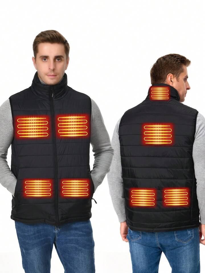rechargeable heated vest with battery pack