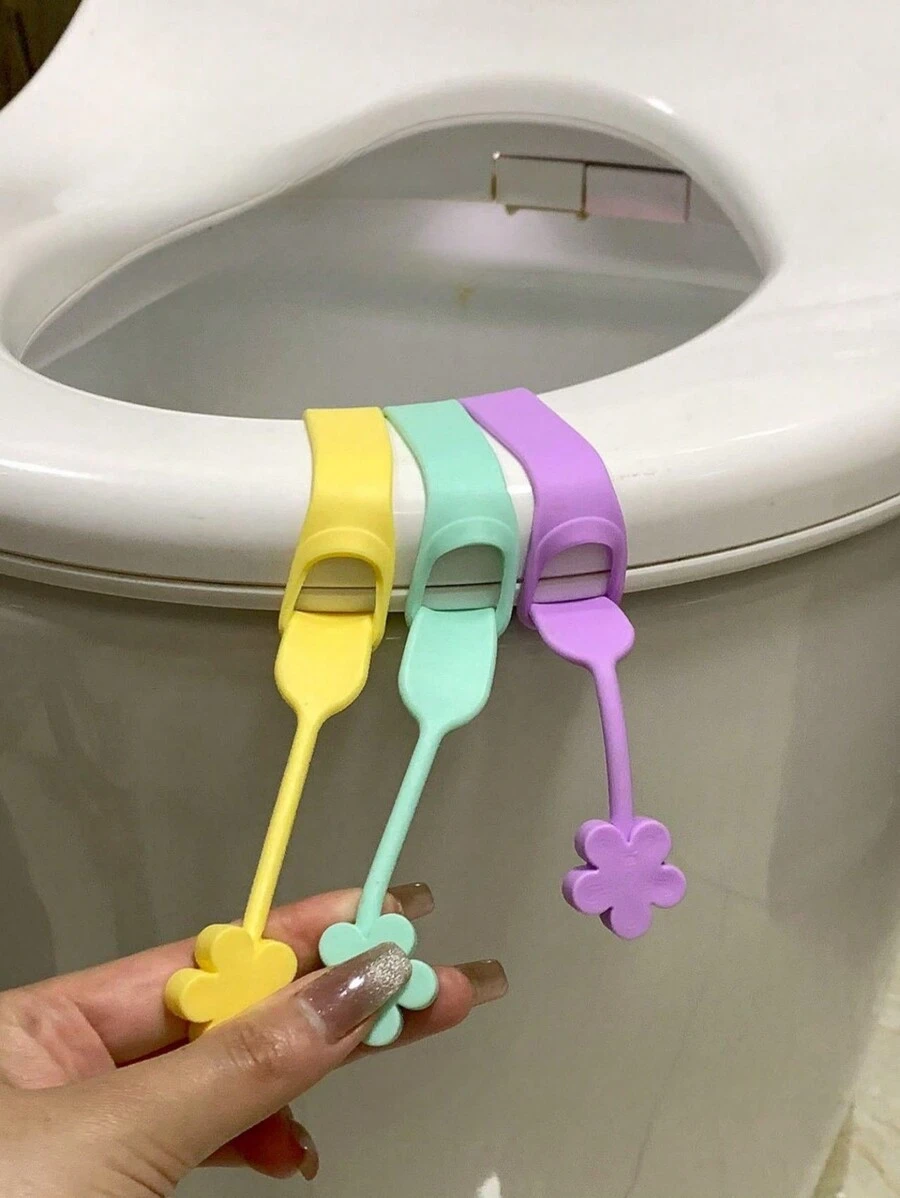 1/3 件馬桶座升降器、便攜式創意馬桶蓋手柄、防污蓋升降工具