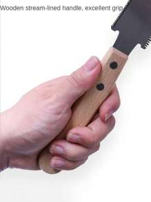 1把sk5鋼鋸木頭,雙面牙齒抽拉鋸,柔軟鋸片手鋸,適用於木工裁切,日本鋸