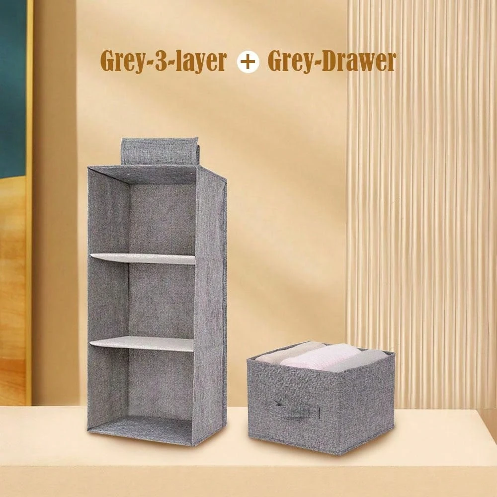 1/2pcs Underwear Storage Bag, Hanging Storage Bag, Bedside Wall Hanging