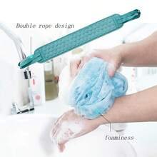 Bath Towel, 3pcs Thicker Bath Ball Set & Long Back Scrubber - Multicolor - View 4