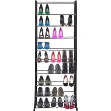 Rack Zapatera Organizador de 10 Niveles y 30 Pares Zapatos Facil y Practico Instalacion Sencilla - Negro - Ver 5