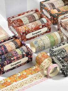 12捲日記卡紙膠帶和貼紙套裝 - 彩色 - 查看 6