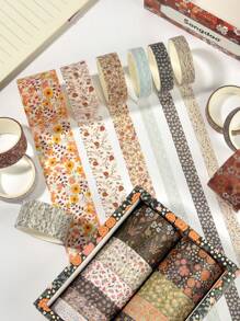 12捲日記卡紙膠帶和貼紙套裝 - 彩色 - 查看 7