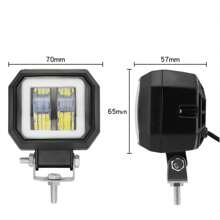 1 cái Led Xe máy Ô tô/xe hơi Làm việc Ánh sáng Đèn sương mù Lái Đèn LED Off-road Làm việc Ánh sáng Led Hình vuông 20W Thiên sứ Mắt Làm việc Ánh sáng Quán bar Đèn đốm sáng 12V 24V Lái Off-road Ánh sáng Ánh sáng - trắng - Xem 2
