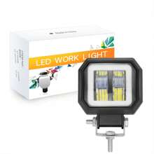 1 cái Led Xe máy Ô tô/xe hơi Làm việc Ánh sáng Đèn sương mù Lái Đèn LED Off-road Làm việc Ánh sáng Led Hình vuông 20W Thiên sứ Mắt Làm việc Ánh sáng Quán bar Đèn đốm sáng 12V 24V Lái Off-road Ánh sáng Ánh sáng - trắng - Xem 1