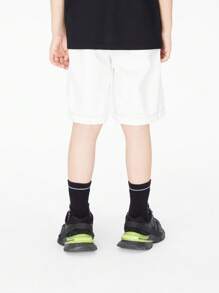 Annil Boys' Summer Cotton Loose Casual Capris