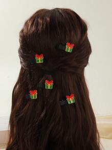 5入組女士聖誕節髮夾套裝,包括聖誕老人、鹿角、鹿、鬆釘,適用於日常、節日、派對、跳舞,可當作禮物贈送