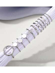 12pcs/set Women's Simple & Fashionable Mix-and-match Ring Set - ring set - View 10