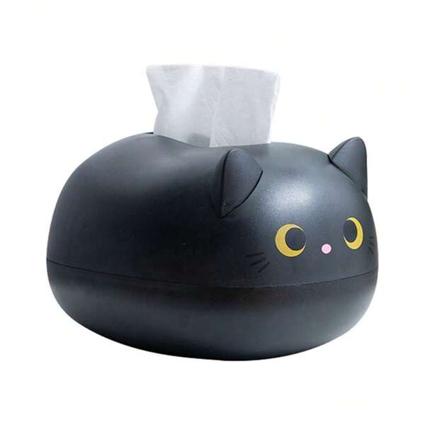 Scatola Multifunzione Per Fazzoletti, Scatola Di Stoccaggio Per Tovaglioli Da Cucina, Contenitore Per Carta Igienica Da Tavolo, Porta Rotolo Carta Igienica Per Desktop In Stile Gatto Carino