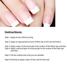 ART LALIC 8ml White Nail Extension Gel Fiber Glue Gel Polish Long Lasting For Nail Art Design Salon DIY - White - View 8