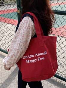 夏季超級新鮮的歐美風格,法式印花格子花卉潮流肩袋,返校季學生布袋,購物袋,聖誕節紅色單品包裝袋,聖誕禮物袋。聖誕快樂!