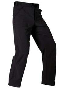 1件戶外休閒男裝寬鬆透氣彈性速乾長褲,防濺水運動登山褲 - 黑色 - 查看 1