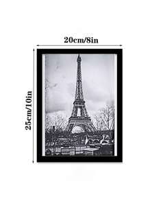 Marco De Fotos De Pvc Transparente Para Pared/mesa, 6x8 Pulgadas/8x10 Pulgadas, 1 Ud. - Negro - Ver 6