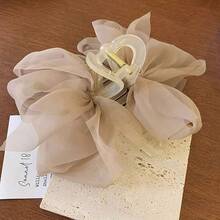 1 件新款女士发夹，仙女蝴蝶结设计发夹，公主发饰，适合旅行或日常使用